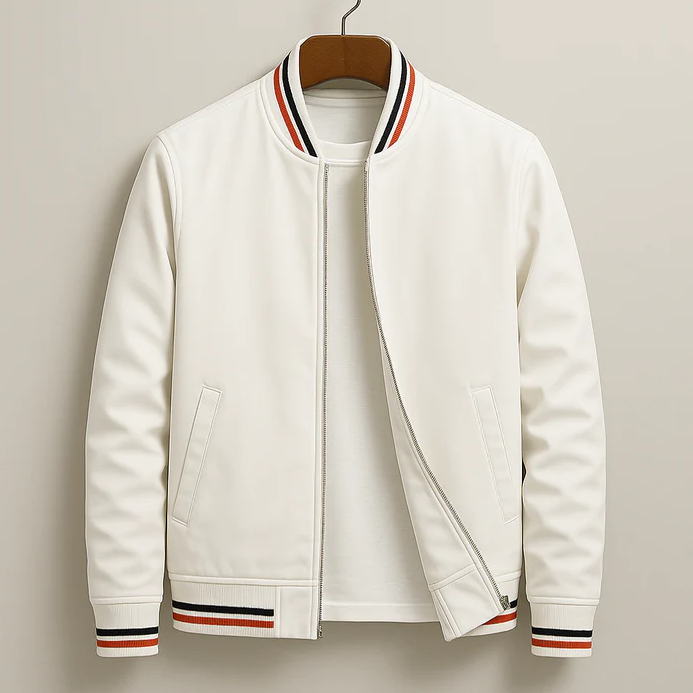 Elegante bomber a righe